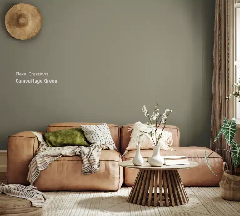 Flexa Camouflage Green voorbeeld