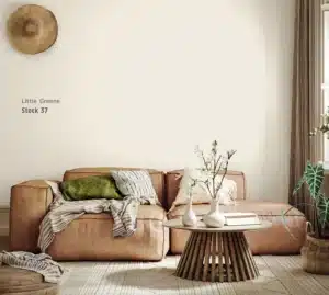 Kleur Little Greene kleur Stock op een muur
