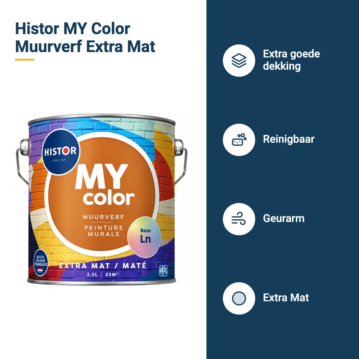 histor my color muurverf extra mat kenmerken