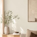 Moderne woonkamerwand in PPG1008 1 – Coffee Crème