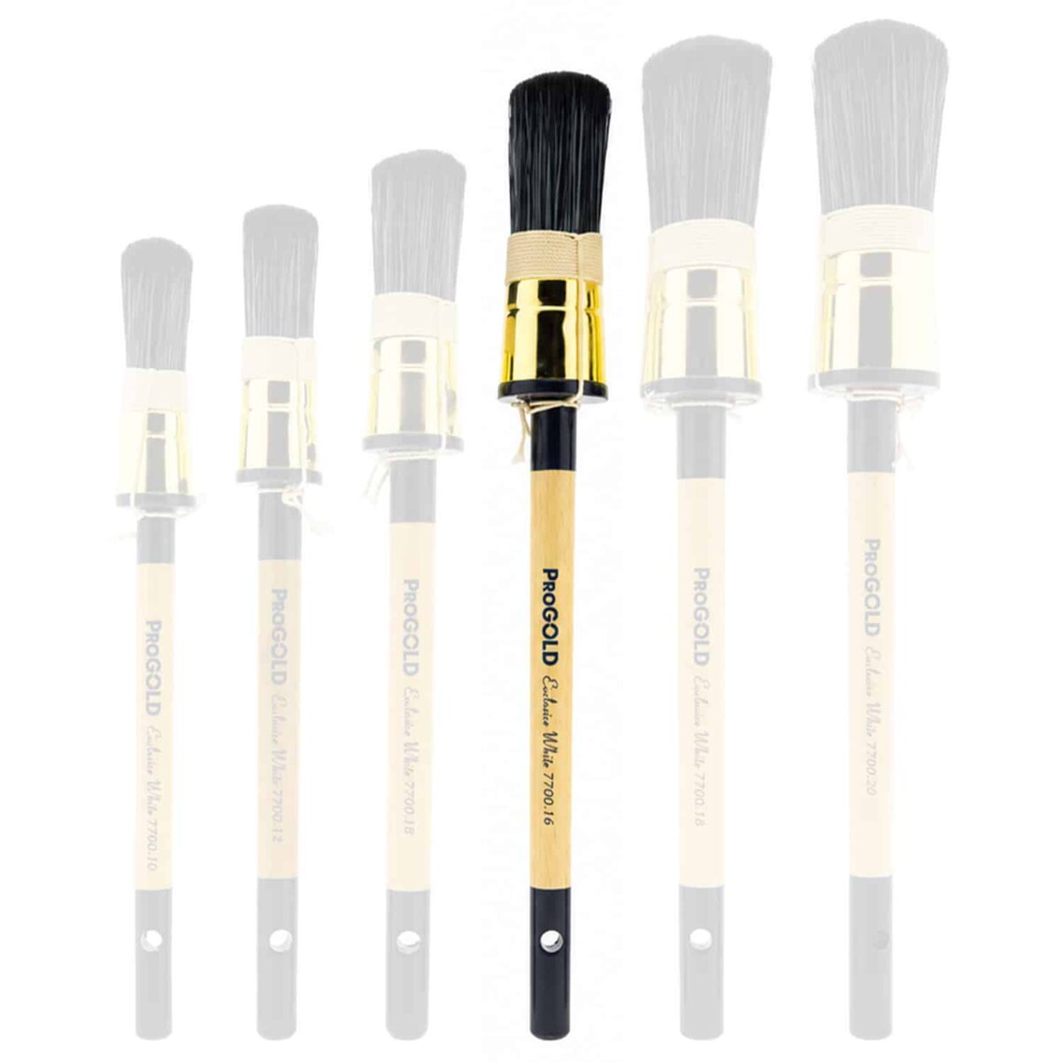 ProGold Patentpuntkwast Exclusive White 7700 nieuw maat 16