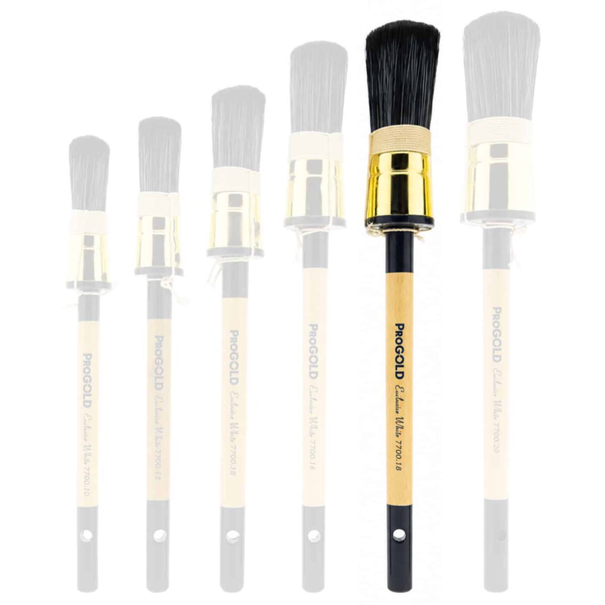 ProGold Patentpuntkwast Exclusive White 7700 nieuw maat 18