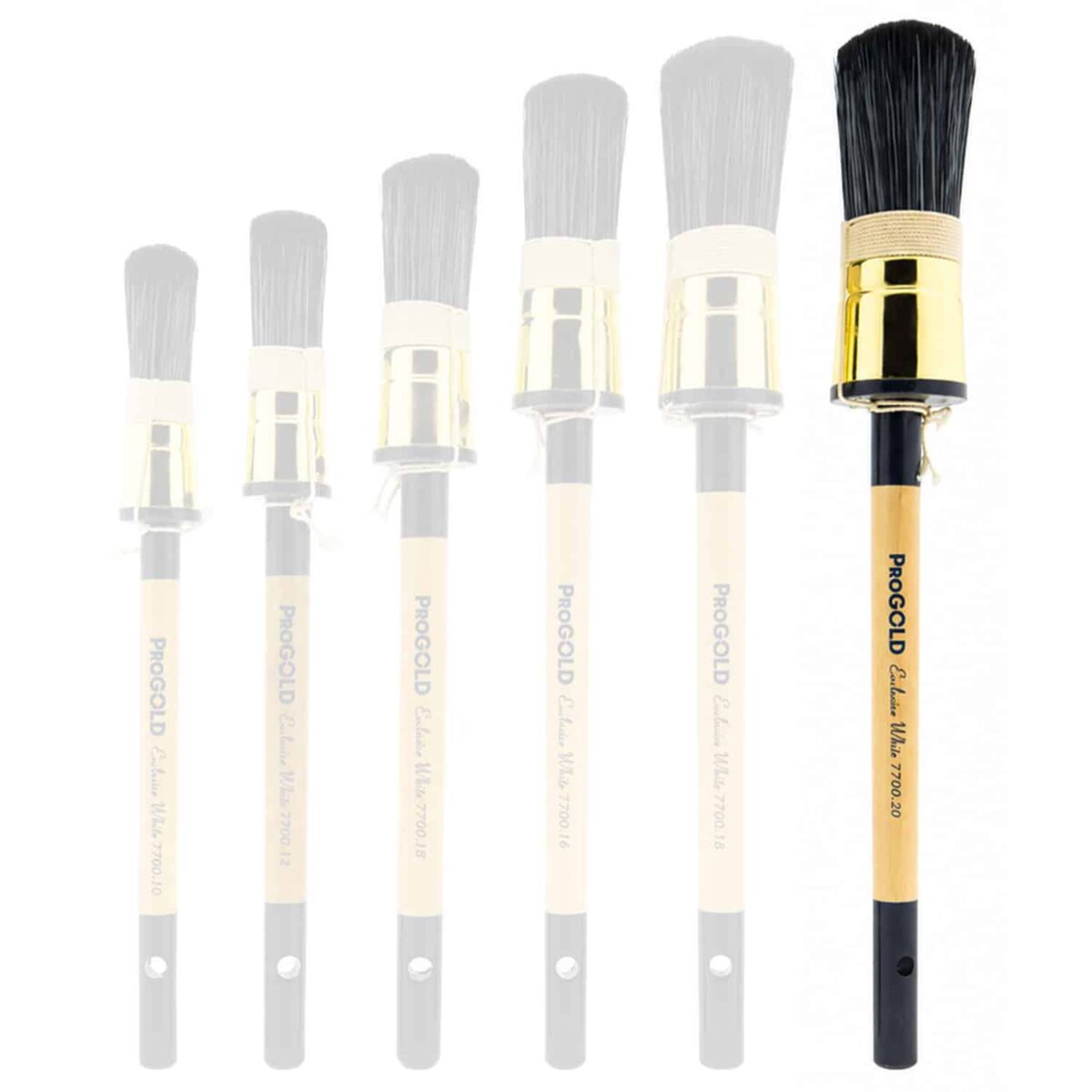 ProGold Patentpuntkwast Exclusive White 7700 nieuw maat 20