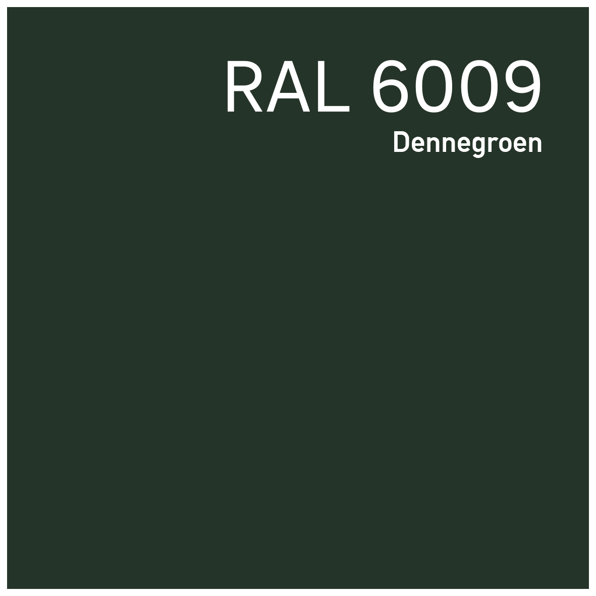 RAL 6009 Dennegroen - Verfplaza