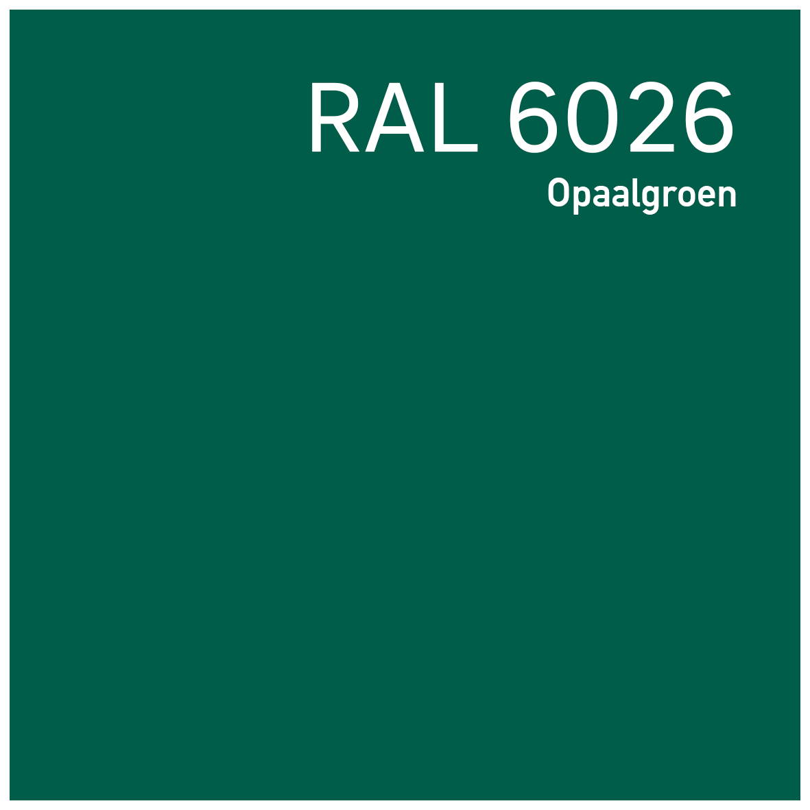 RAL 6026 Opaalgroen - Verfplaza