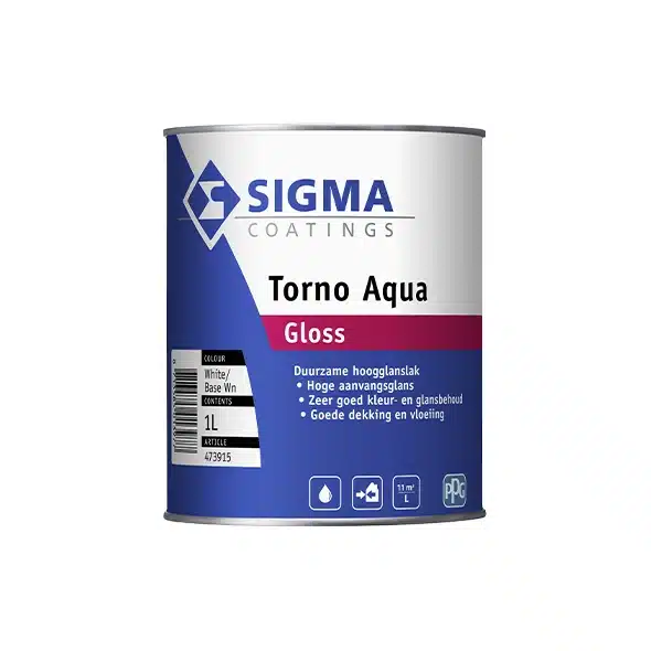 Sigma Torno Aqua Gloss buitenlak op waterbasis hoogglans
