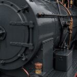 Stoomlocomotief in RAL 7021 Zwartgrijs