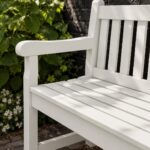 Tuinbankje in RAL 9003 Signaalwit