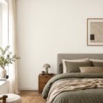 Moderne slaapkamer in RAL 9010 Zuiver Wit