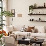 Moderne woonkamer in RAL 9010 Zuiver Wit