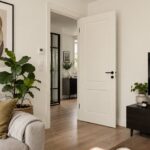 Woonruimte en binnendeur in RAL 9010 Zuiver Wit