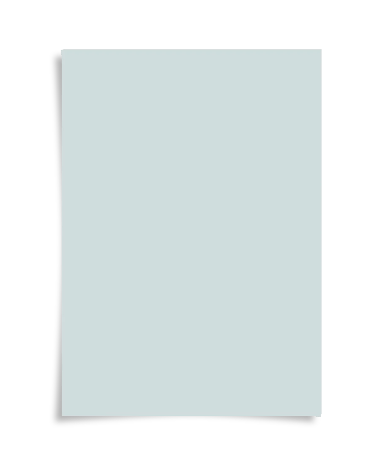 Gentle Aqua kleurstaal A4