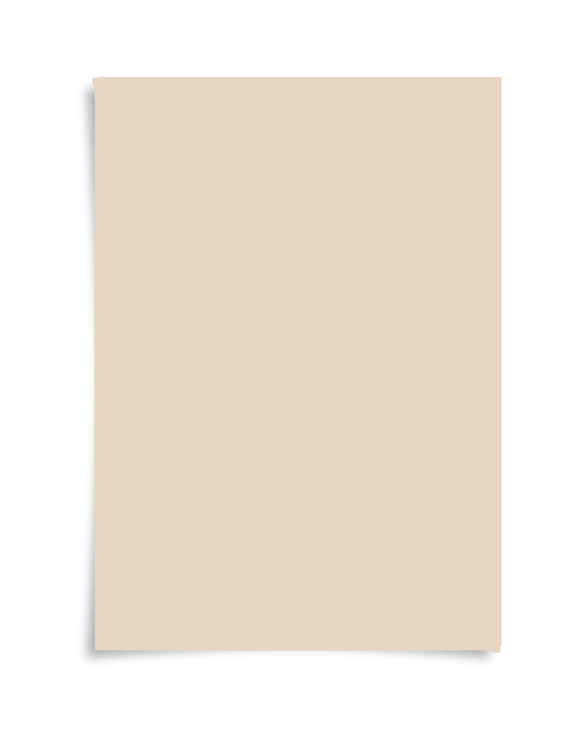 Gentle Umber kleurstaal A4