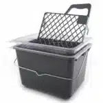 Voorbeeld verfemmer met inzetbak en rooster