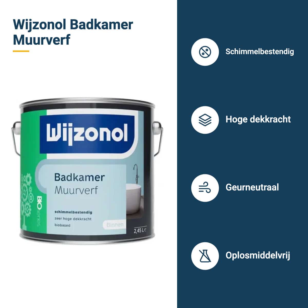wijzonol badkamer muurverf kenmerken