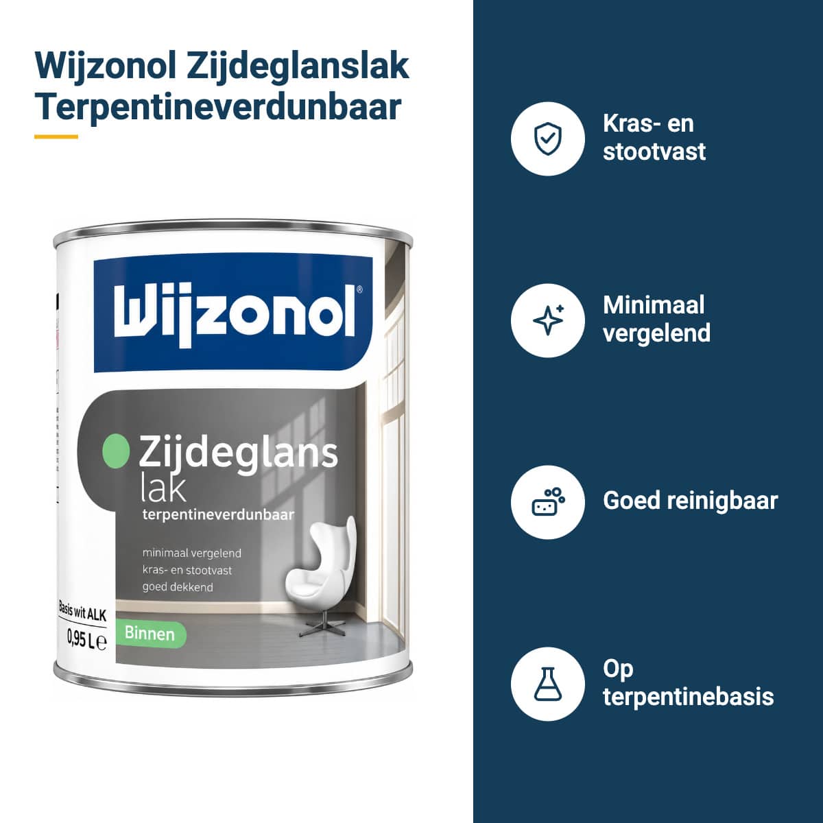 wijzonol zijdeglanslak terpentineverdunbaar kenmerken