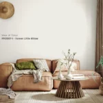 Kleur PPG1007 1   Forever Little Willow voorbeeld op de muur