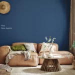 Flexa kleur Deep Sapphire op een muur