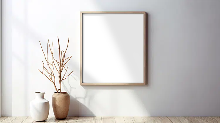 Kleur zien als voorbeeld op de muur