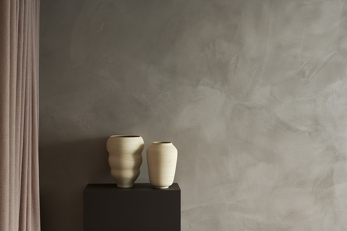 Sigma Stucco Beton voorbeeld op een muur