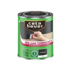CetaBever Één Laag Tuinhoutbeits antraciet 750 ml