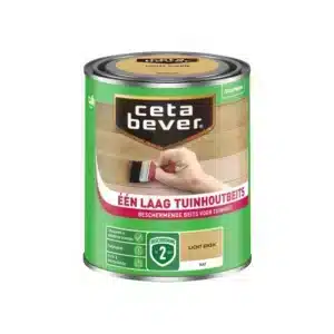 CetaBever Één Laag Tuinhoutbeits licht eiken 750 ml