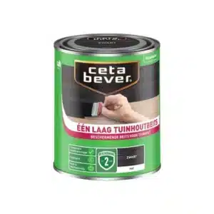 CetaBever Één Laag Tuinhoutbeits zwart 750 ml