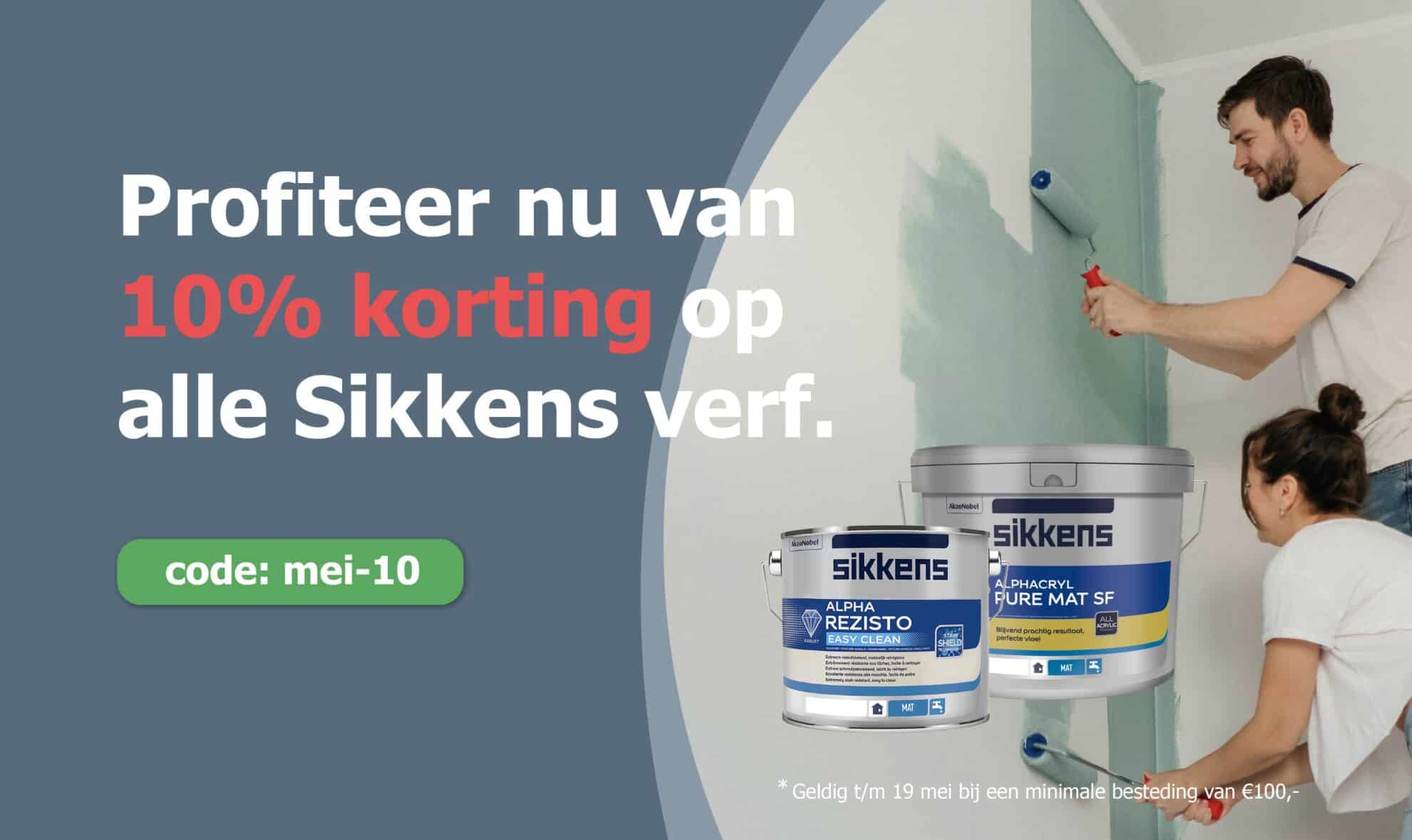 kortingscode sikkens verfplaza