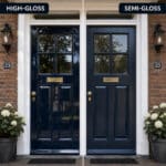 Verschil High gloss en Semi gloss op deur