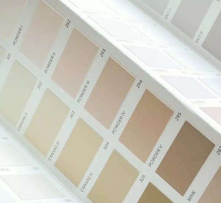 Paint & Paper Library kleurenkaart voorbeeld