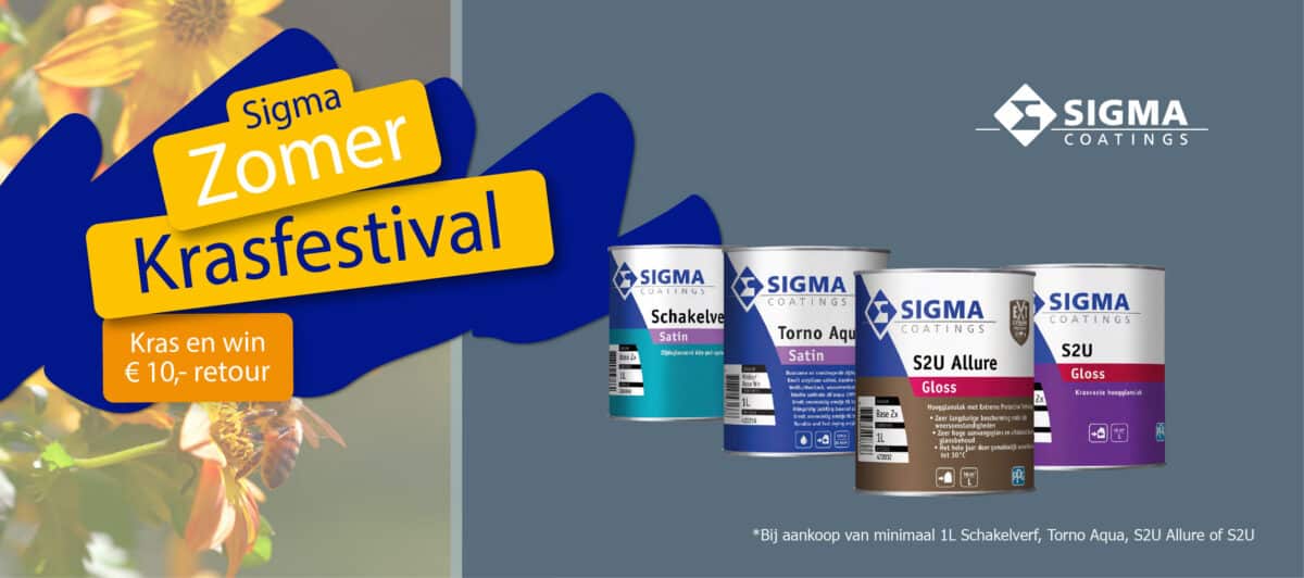 Sigma winactie kortingscode sigma verf