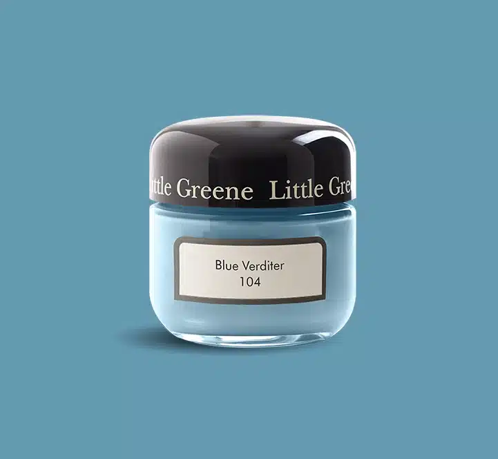 Blue Verditer Little Greene kleurtester
