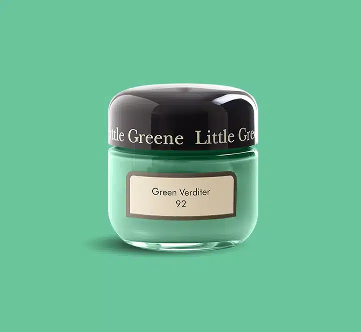 Green Verditer Little Greene kleurtester