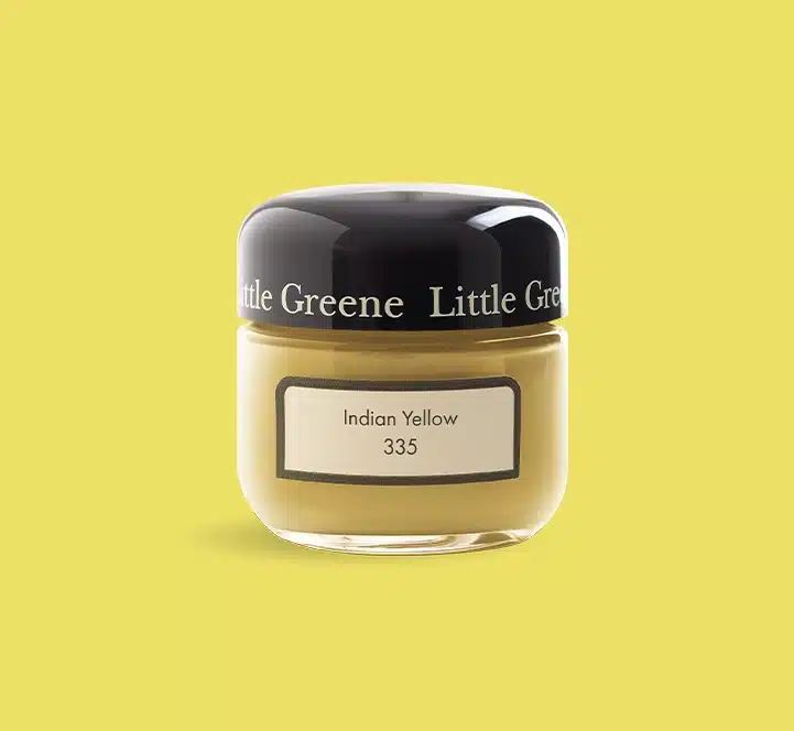 Indian Yellow Little Greene kleurtester