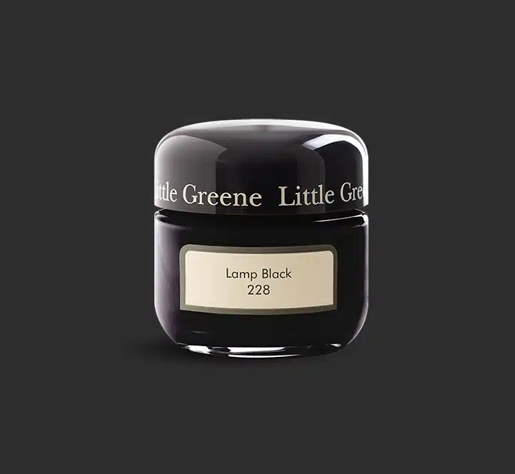 Lamp Black Little Greene kleurtester