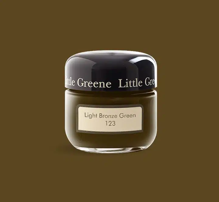Light Bronze Green Little Greene kleurtester