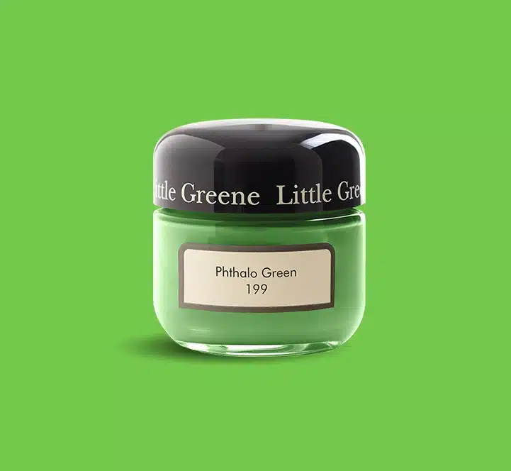 Phthalo Green Little Greene kleurtester