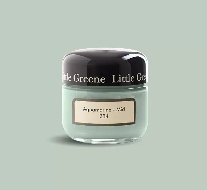 Aquamarine Mid 284Little Greene kleurtester