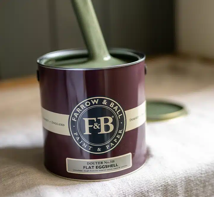 Farrow and Ball Flat Eggshell voorbeeld pot
