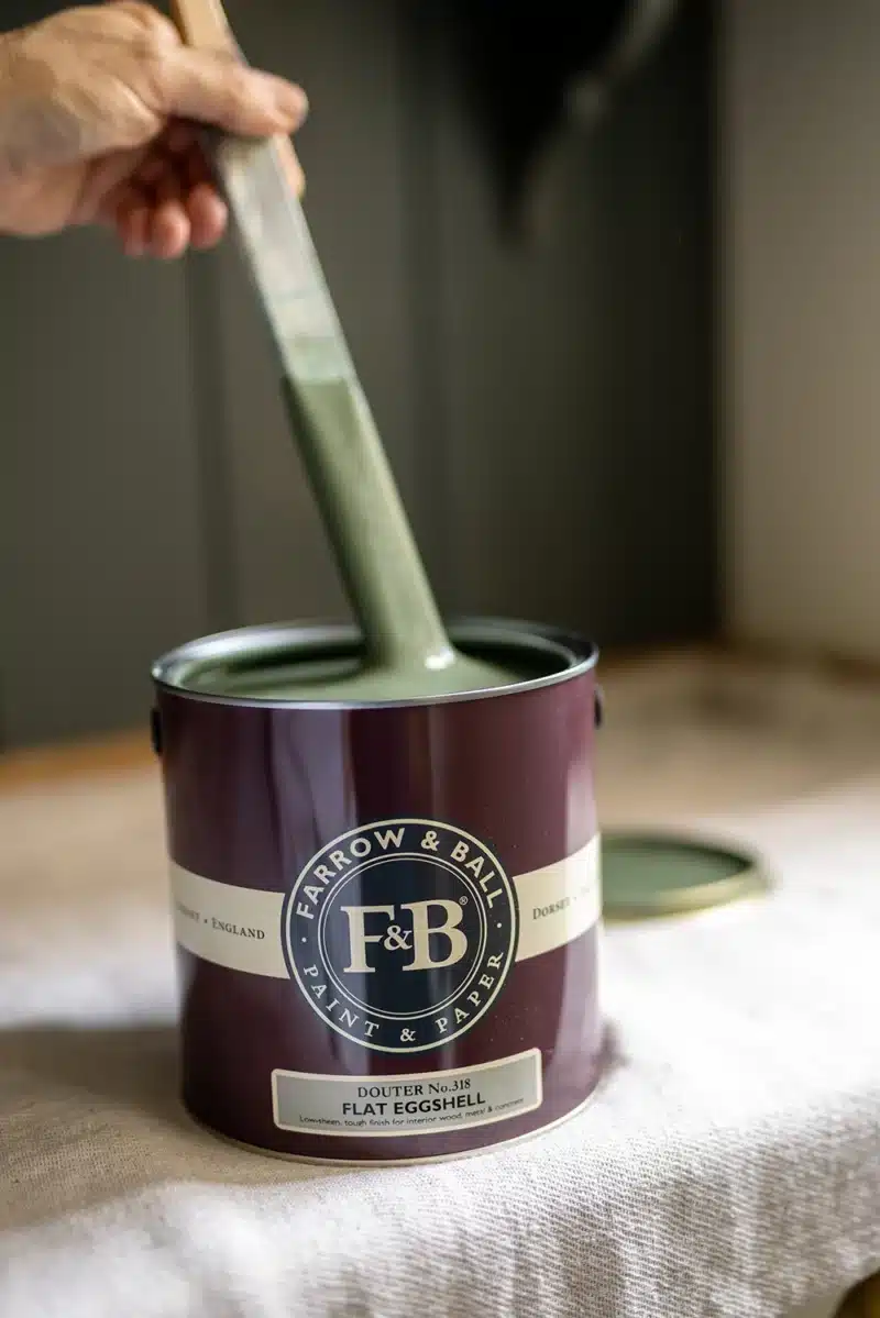 Flat Eggshell in het groen