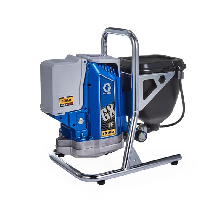 GX FF Cordless Airless spuittoestel voorbeeld