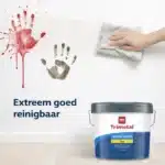 Trimetal Magna Clean Mat schoonmaken op de muur
