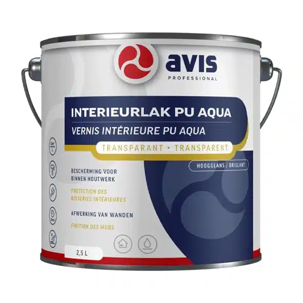 Avis Interieurlak PU Aqua hoogglans 2,5 liter