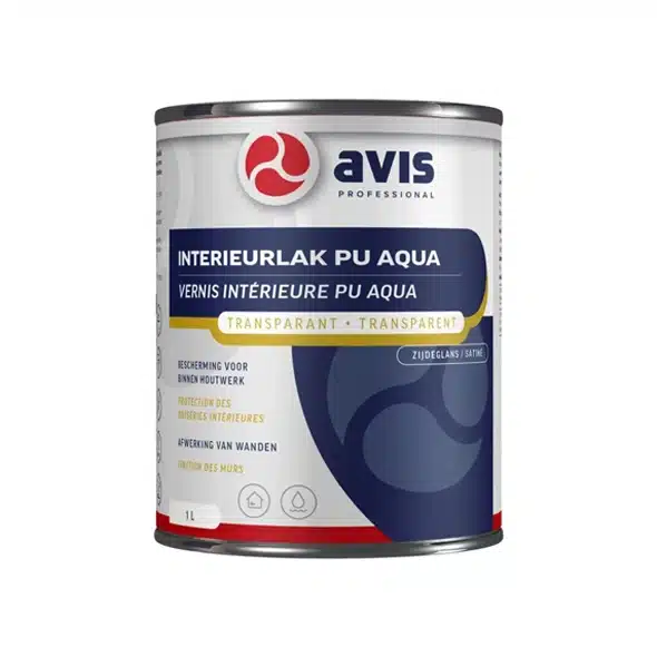 Avis Interieurlak PU Aqua zijdeglans 1 liter
