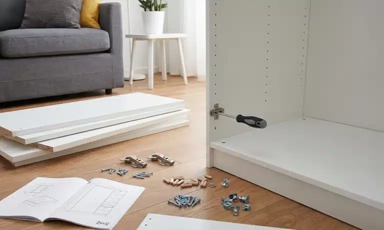 Demonteren IKEA kast voor je gaat schilderen