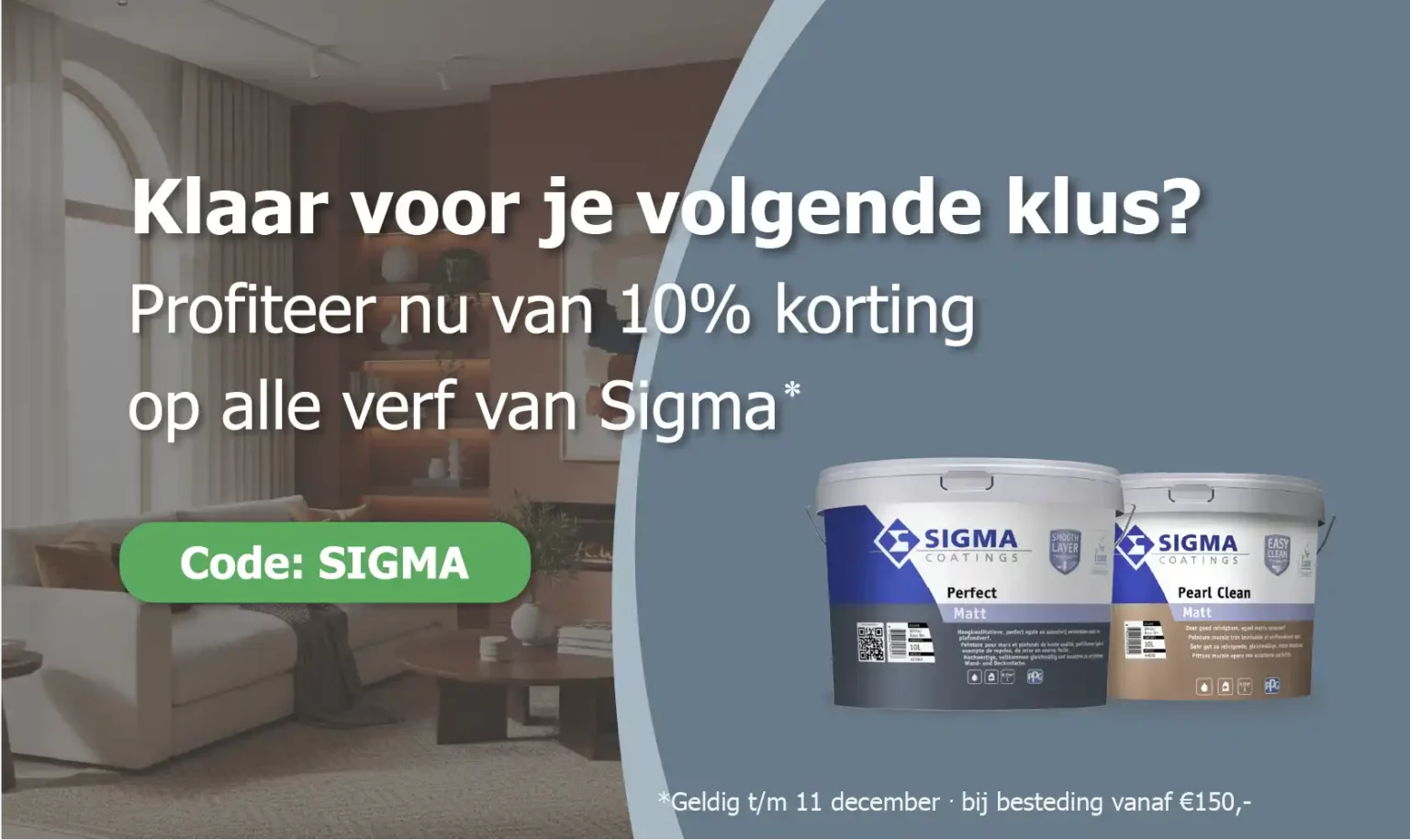 Sigma aanbieding muurverf   verfplaza