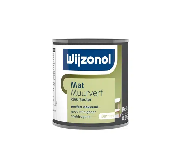 Wijzonol Muurverf Tester Mat 0,25 liter