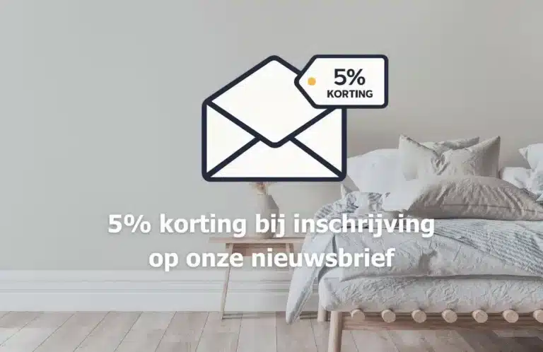 Inschrijving nieuwsbrief banner   5% korting