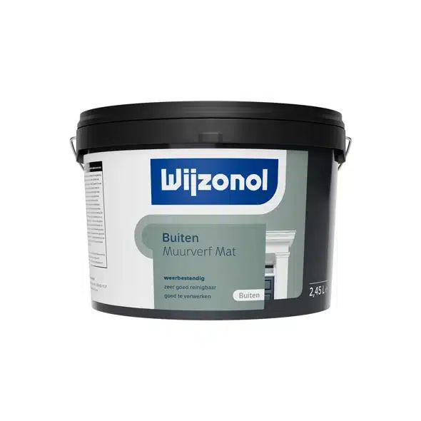 Wijzonol Muurverf voor Buiten Mat 2,5 liter
