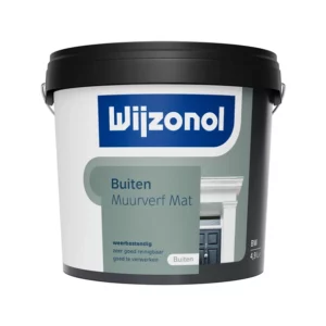 Wijzonol Muurverf voor Buiten Mat 5 liter